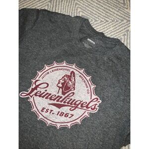 Leinenkugel's Beer Bottlecap Graphic T-Shirt - Gray - Large